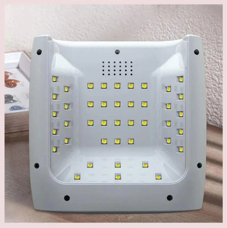 168W Rechargeable UV LED Nail Lamp with 4 Timer Settings and Dual Light for Acrylic Gel Polish Drying