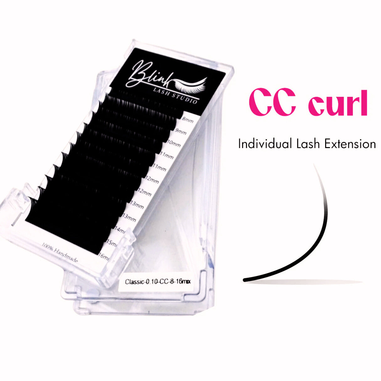 BLINK Eyelash Extensions – 0.10CC Mixed Tray (8-15mm) – Classic Individual Lashes, Soft Matte Black, Semi-Permanent, Professional Grade