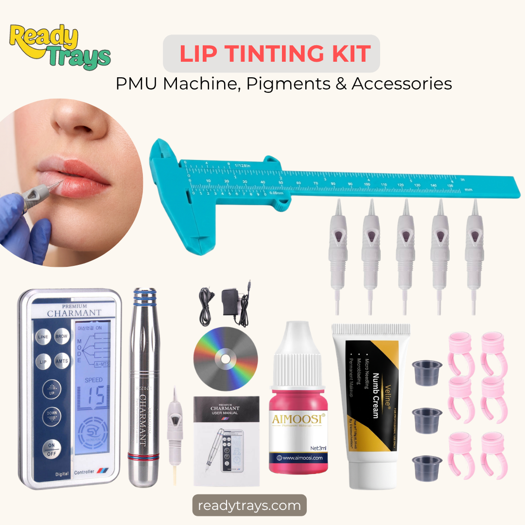 Charmant Lip Tinting PMU Kit – Machine, Aimoosi Pigment & Complete Accessories