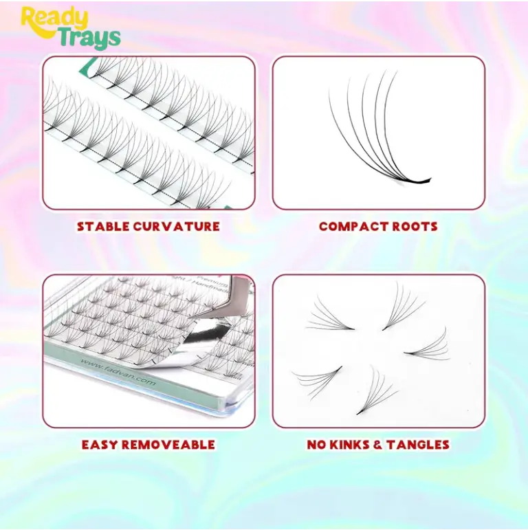 BLINK Premade Eyelash Fans 5D 0.07 D Curl Mixed Length 8-14mm Volume Extensions