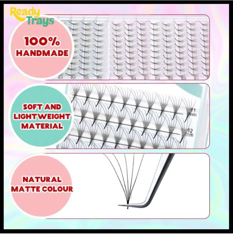 BLINK Premade Eyelash Fans 5D 0.07 D Curl Mixed Length 8-14mm Volume Extensions