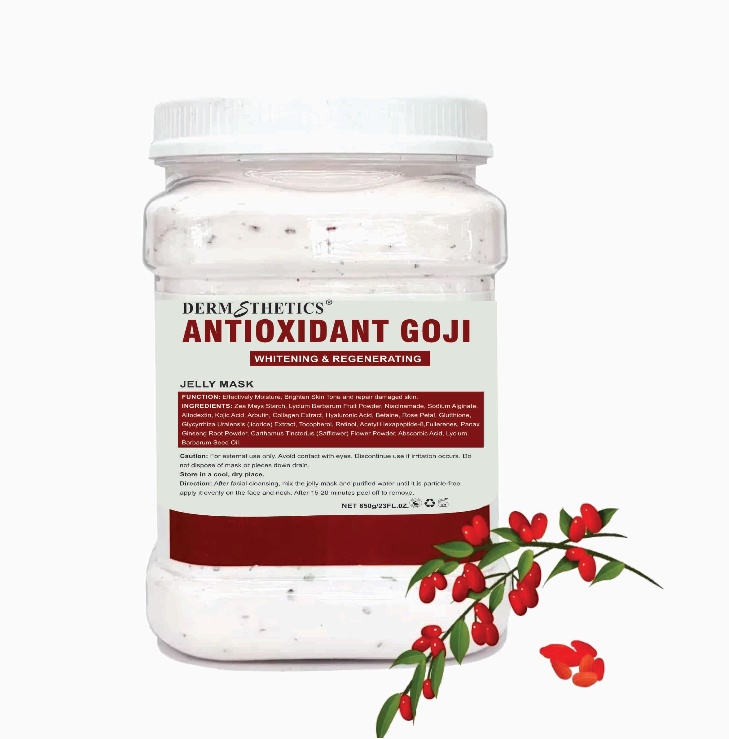 Dermsthetics 650g Jelly Mask Jar - Multiple Variants for Glowing Skin