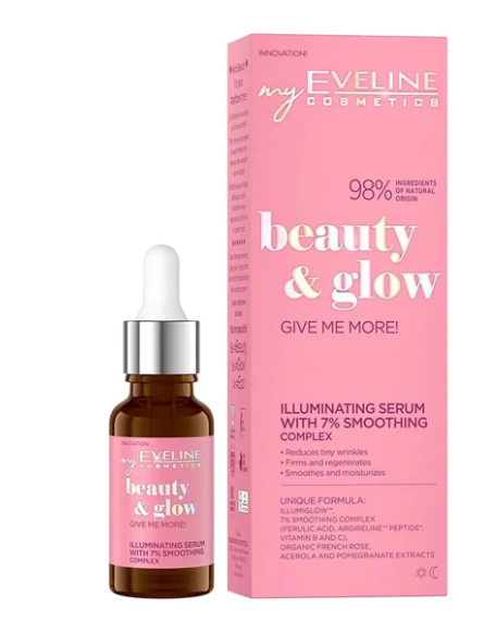 Eveline Beauty & Glow Illumi Serum With 7% Smoothing Complex 18 ML