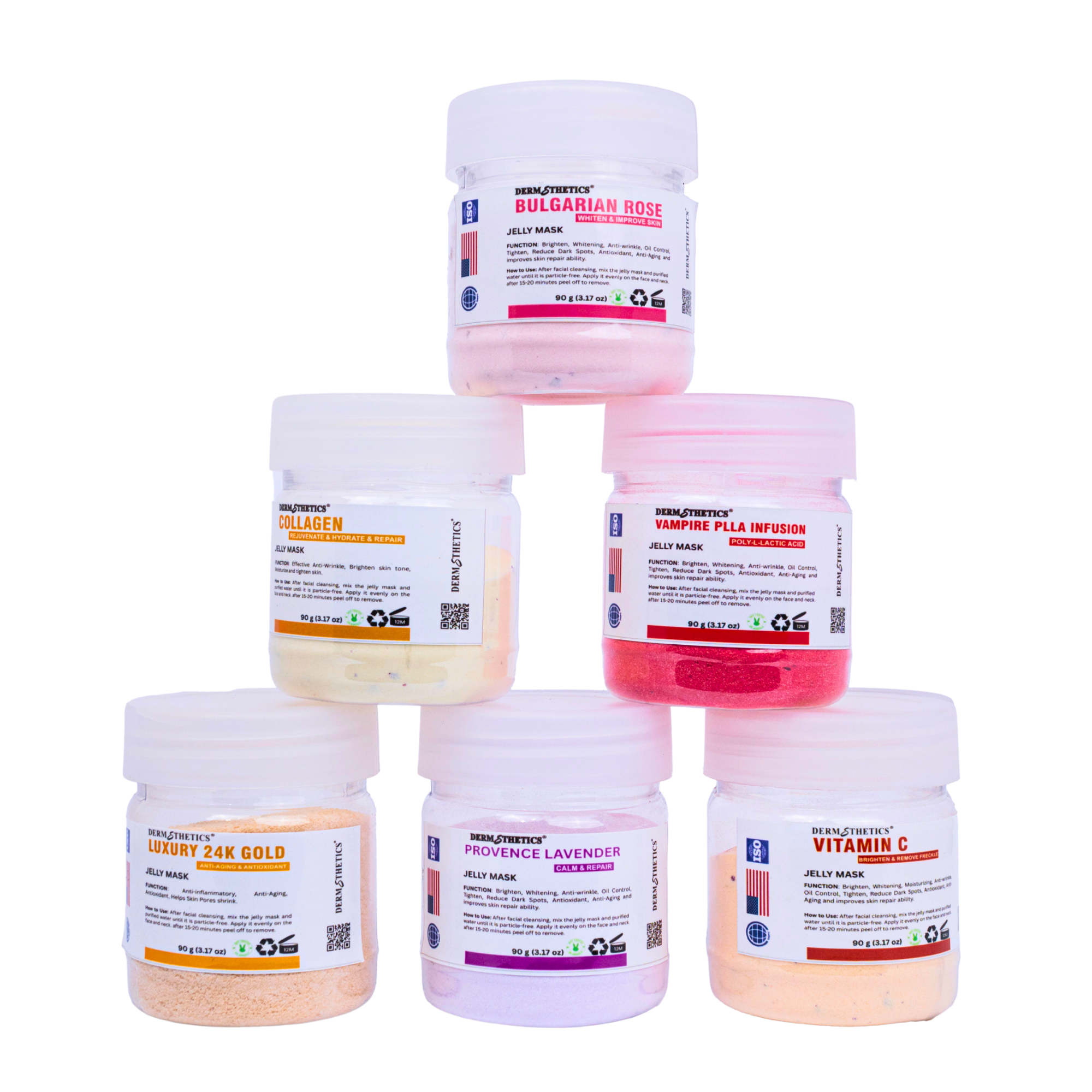 Pro Aesthetics Pack – Complete Set of 6 Jelly Masks (6 x 90g Jars)