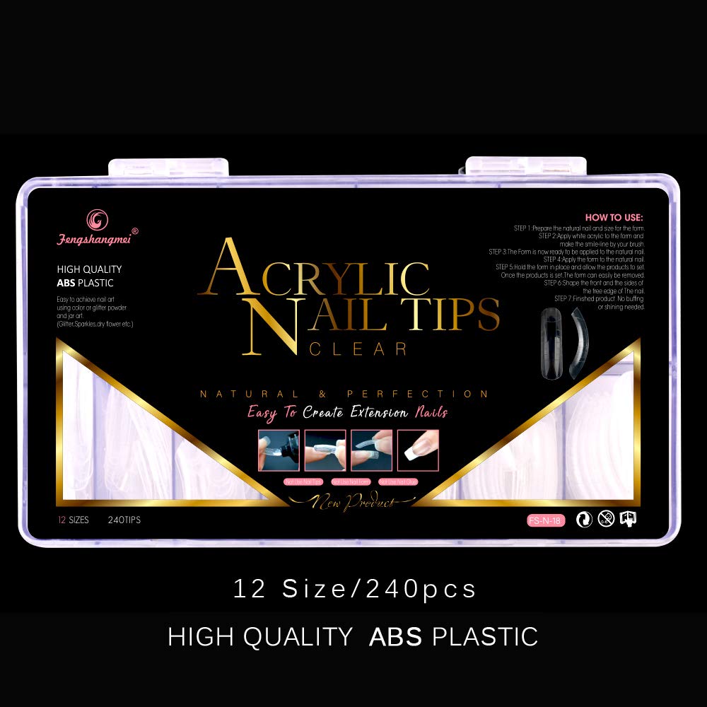 240pcs Reusable Poly Gel Forms