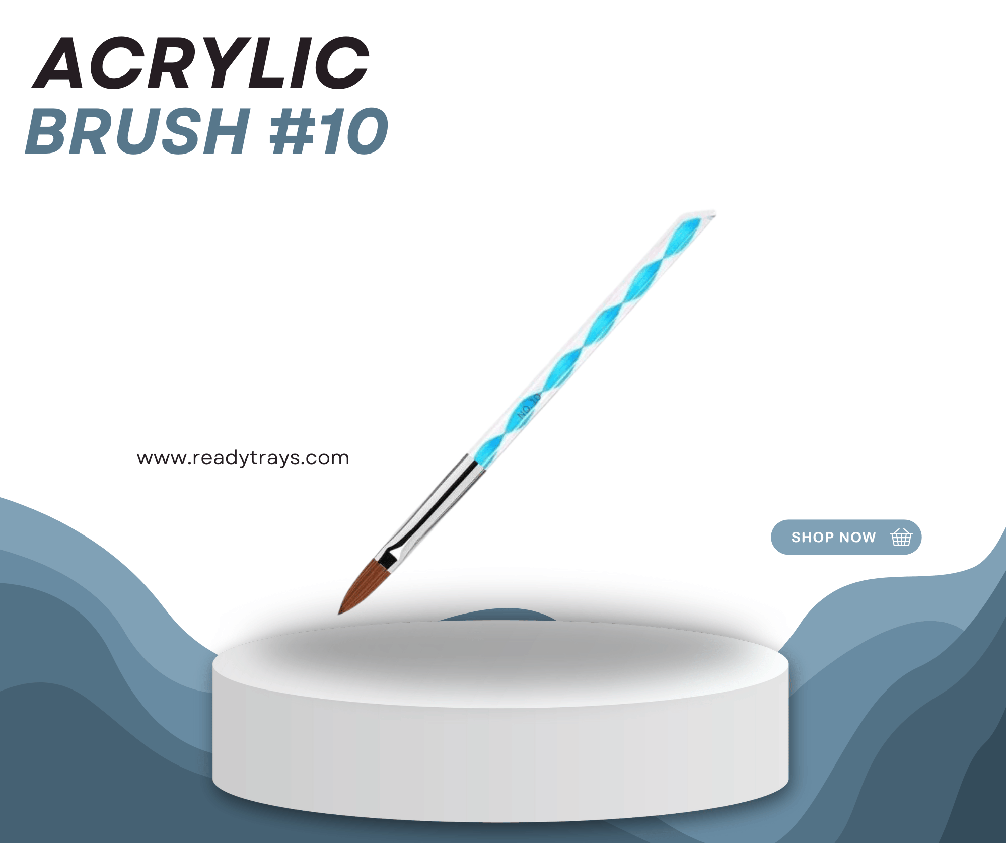 Acrylic Nail Art Brush Set - Multicolor Brush Set for Salon & Home Use