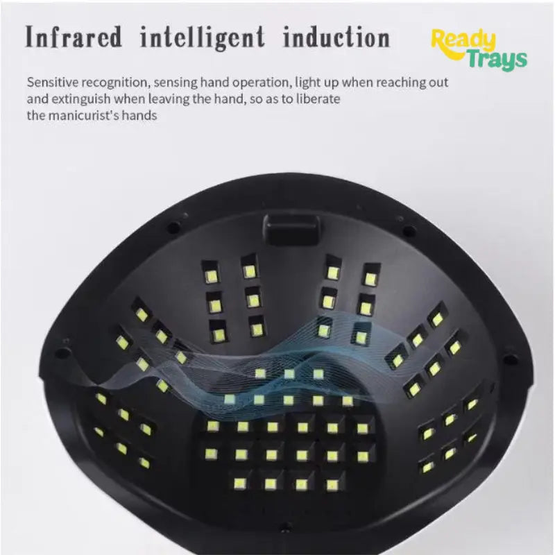 168W High Power UV Gel Nail Lamp F13 Professional Nail Dryer with 4 Timer Settings and 60 LEDs for Salon and Home Use – Compatible with UV and LED Gel Polish