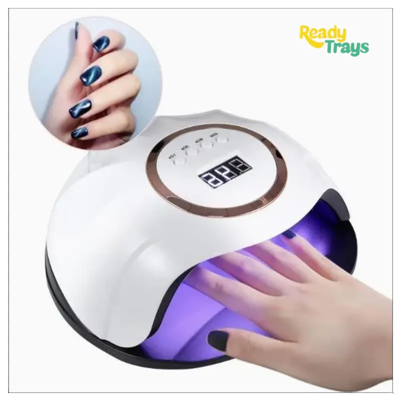 168W High Power UV Gel Nail Lamp F13 Professional Nail Dryer with 4 Timer Settings and 60 LEDs for Salon and Home Use – Compatible with UV and LED Gel Polish