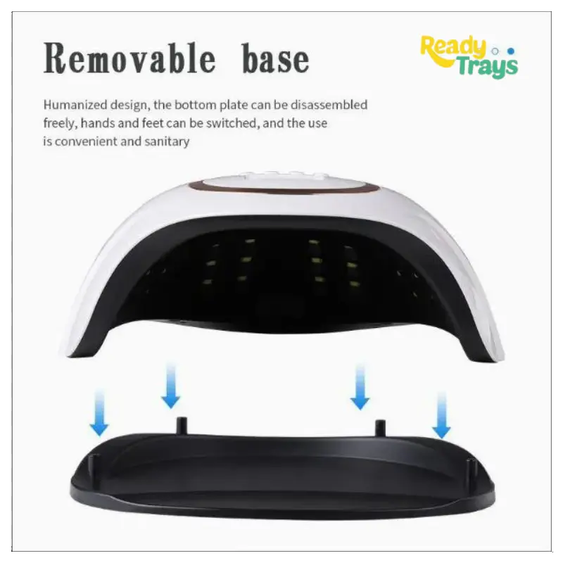 168W High Power UV Gel Nail Lamp F13 Professional Nail Dryer with 4 Timer Settings and 60 LEDs for Salon and Home Use – Compatible with UV and LED Gel Polish