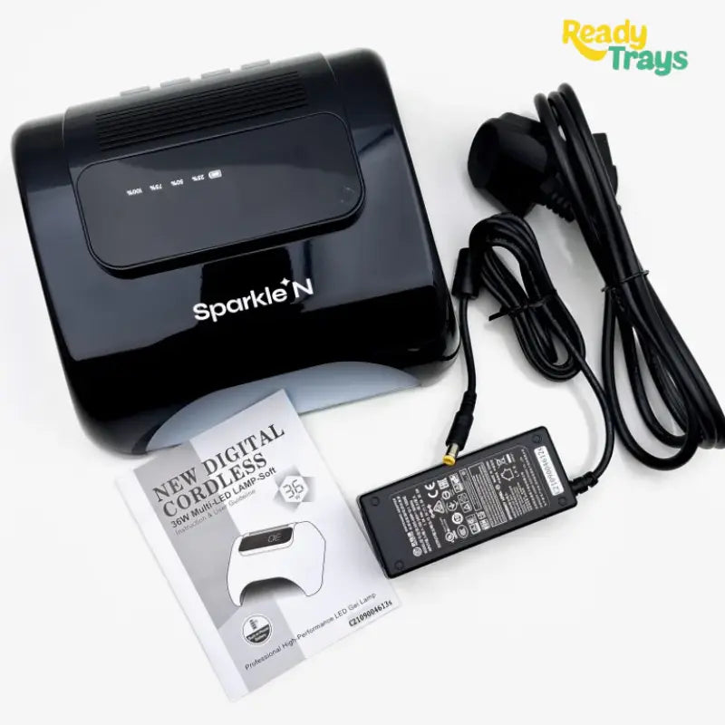 SPARKLE N New Digital Cordless Rechargeable Professional High-Performance LED Gel Lamp with Built-in Battery for UV and LED Nail Gel Polishes