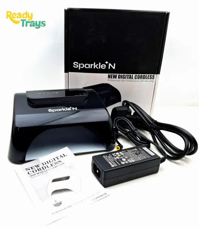 SPARKLE N New Digital Cordless Rechargeable Professional High-Performance LED Gel Lamp with Built-in Battery for UV and LED Nail Gel Polishes