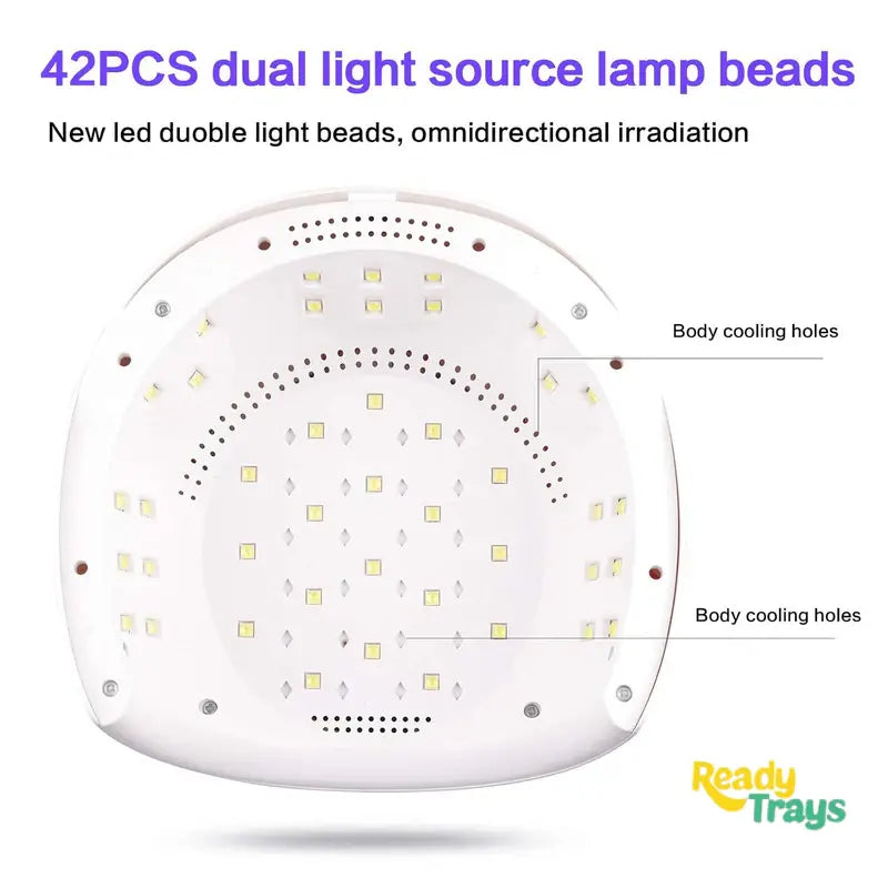 168W UV LED Nail Lamp with Automatic Sensor | 42 LEDs | Professional Nail Dryer for Gel Polish