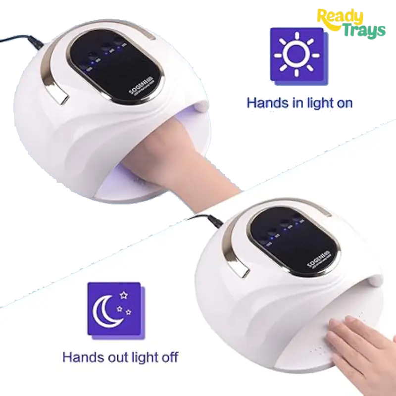 168W UV LED Nail Lamp with Automatic Sensor | 42 LEDs | Professional Nail Dryer for Gel Polish