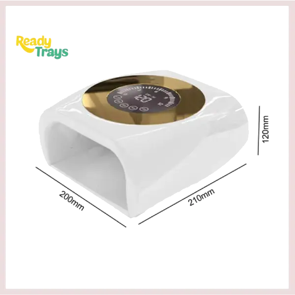 168W Rechargeable UV LED Nail Lamp with 4 Timer Settings and Dual Light for Acrylic Gel Polish Drying