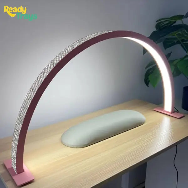 25W Half Moon LED Nail Table Lamp for Manicure – Professional Light for Home and Salon Use