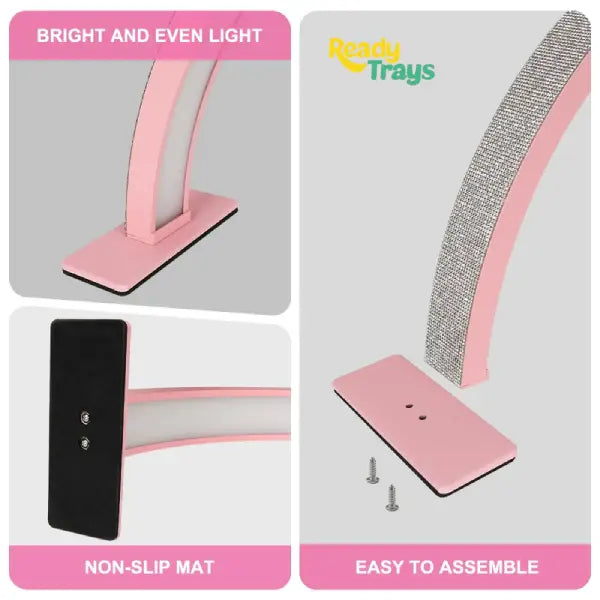 25W Half Moon LED Nail Table Lamp for Manicure – Professional Light for Home and Salon Use