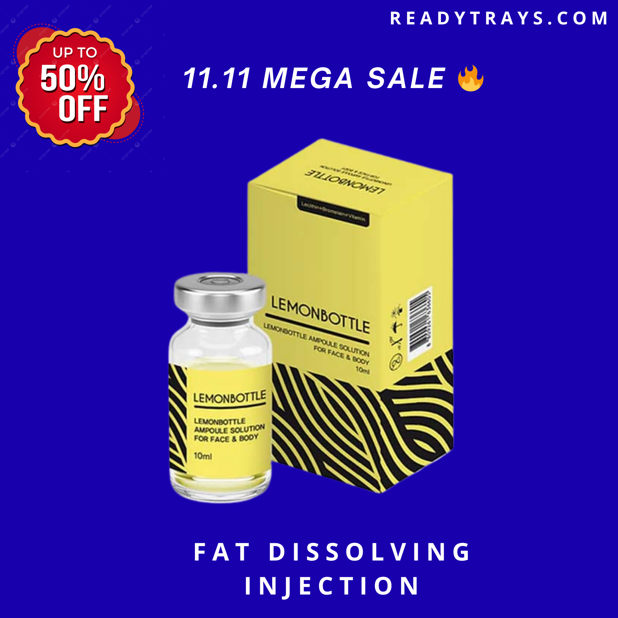Lemon Bottle Fat Dissolver Ampoule – 10ml for Enhanced Metabolism & Targeted Fat Reduction