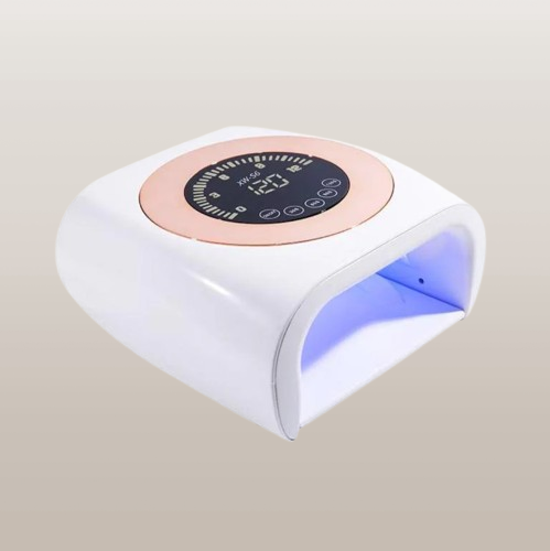168W Rechargeable UV LED Nail Lamp with 4 Timer Settings and Dual Light for Acrylic Gel Polish Drying