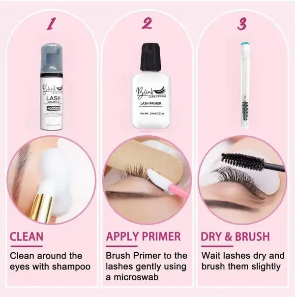 BLINK Eyelash Primer 15ml | Pre-Treatment for Semi Permanent Eyelash Extension | Boosts Retention & Longevity