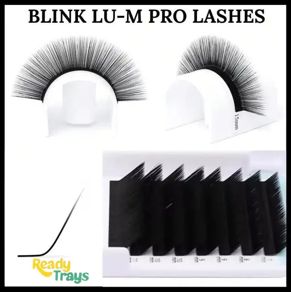 BLINK LU-M 0.07D/0.10D Mixed Tray Eyelash Extensions – Professional Soft Matte Lash Extension
