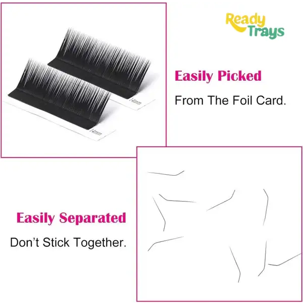 BLINK LU-M 0.07D/0.10D Mixed Tray Eyelash Extensions – Professional Soft Matte Lash Extension