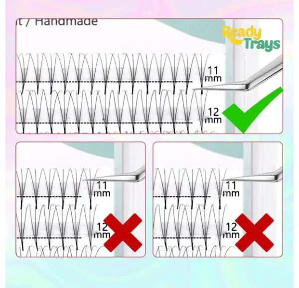 BLINK Premade Fan Eyelash Extensions 3D | 0.07mm D Curl | Professional Volume Lashes