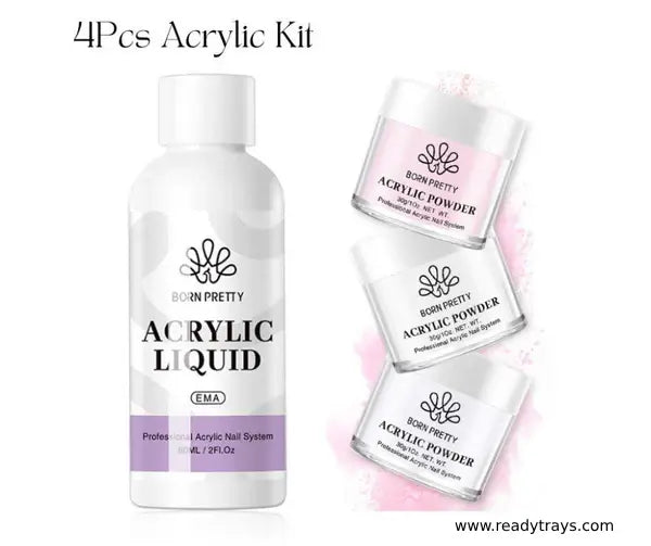BORN PRETTY 4-Piece Acrylic Nail Kit for Nail Extensions