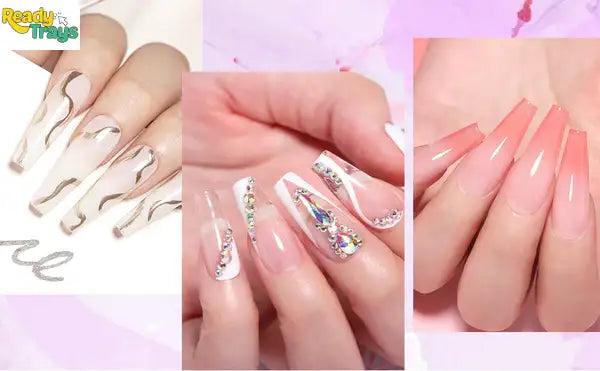 BORN PRETTY Acrylic Powder Set of 3 (10g Each) – Clear, White & Pink for Nail Extensions, Carving & DIY Nail Art
