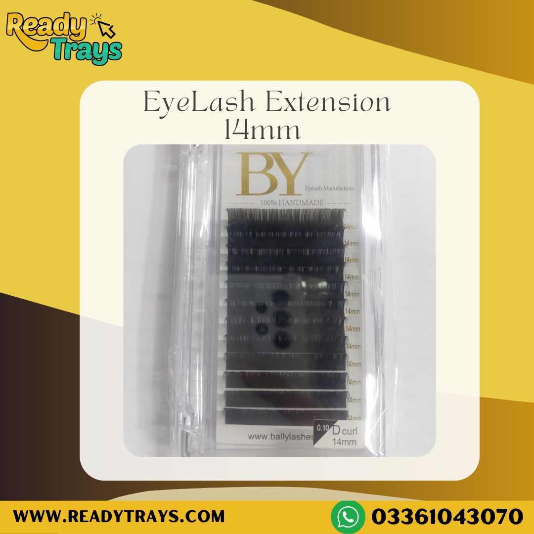 Bally Lashes Eyelash Extension Tray 14mm - 0.10 D Curl Soft Eyelash Extension