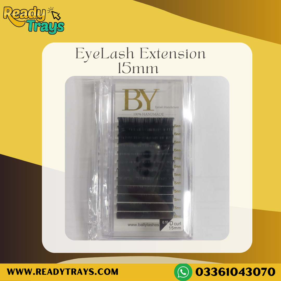 Bally Lashes Eyelash Extension Tray 15mm - 0.10 D Curl Soft Eyelash Extension