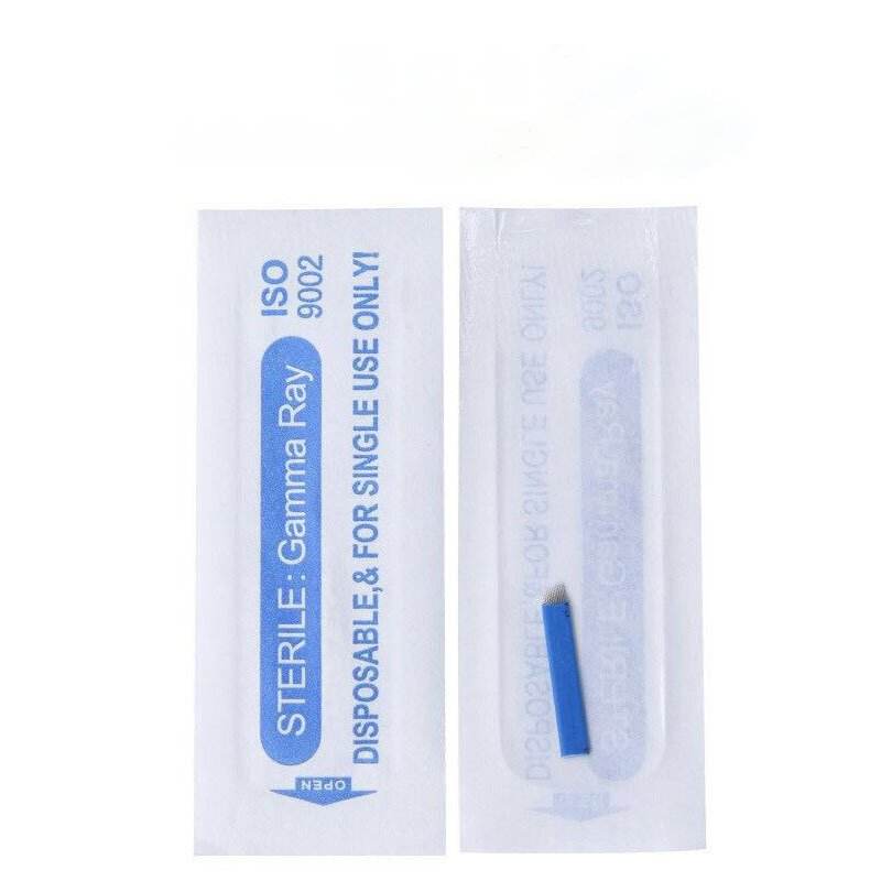 Microblading Blades – Blue Sterilized Needles (Pack)