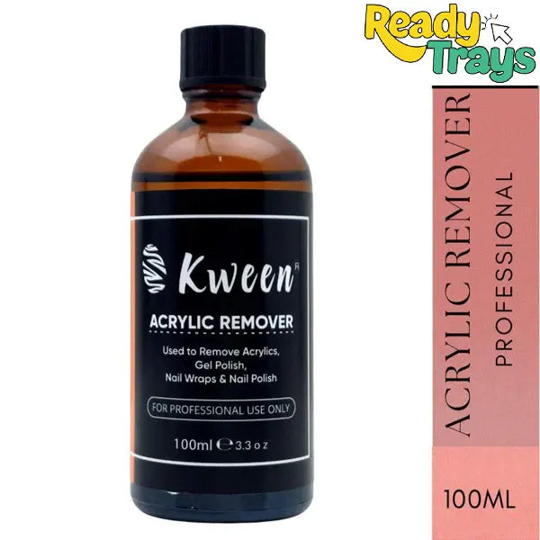 KWEEN 100% Pure Acetone Acrylic & Gel Nail Polish Remover – Ideal for Manicures & Pedicures