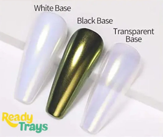 6 Shades Shell Pearl Chrome Mirror Nail Powder | Mermaid Rub Dust for Gel Polish Nail Art Decoration