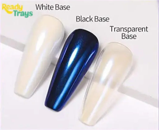 6 Shades Shell Pearl Chrome Mirror Nail Powder | Mermaid Rub Dust for Gel Polish Nail Art Decoration