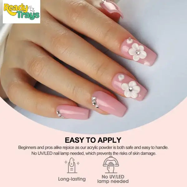 Kween 14 PCS Acrylic Nail Kit for Beginners – Professional Acrylic Set with Nail Powder, Brush, Liquid & DIY Nail Art Tools