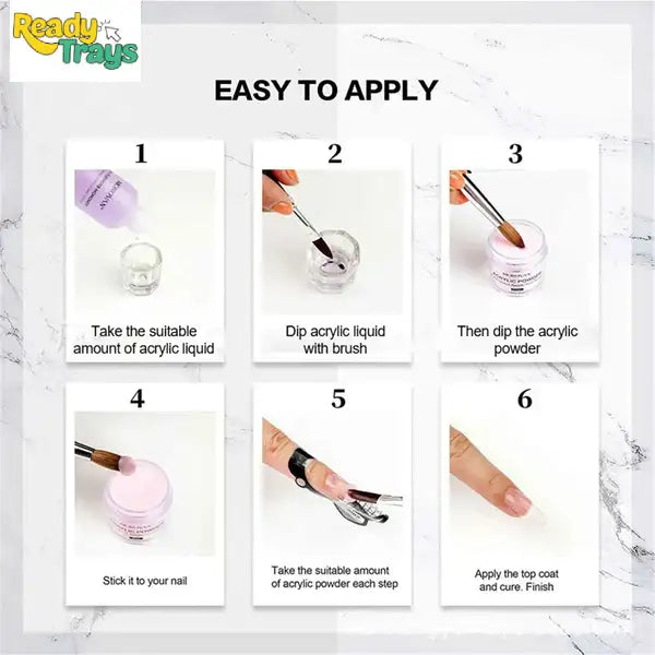 Kween 14 PCS Acrylic Nail Kit for Beginners – Professional Acrylic Set with Nail Powder, Brush, Liquid & DIY Nail Art Tools