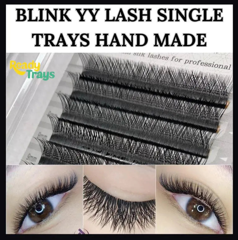 BLINK YY Eyelash Extensions D Curl 0.07mm 2D Premade Fans