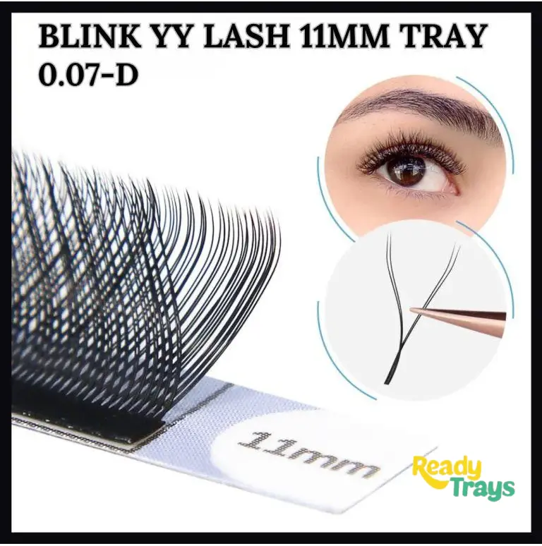 BLINK YY Eyelash Extensions D Curl 0.07mm 2D Premade Fans