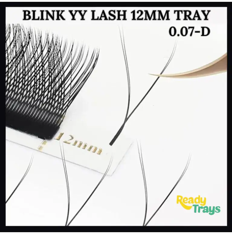 BLINK YY Eyelash Extensions D Curl 0.07mm 2D Premade Fans