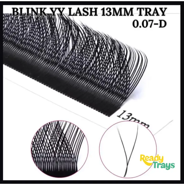 BLINK YY Eyelash Extensions D Curl 0.07mm 2D Premade Fans
