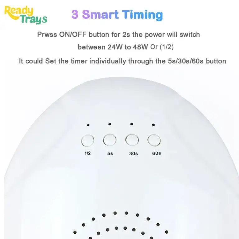 SUNone UV LED Nail Lamp | 48W Gel Nail Dryer with 3 Timers & Auto Sensor for Nail Polish Curing