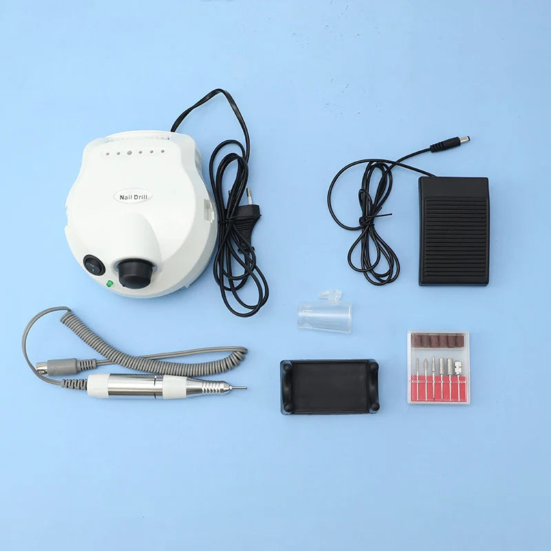 Professional Electric Nail Drill 35000RPM – High-Speed Nail Art Drill Machine for Effortless Manicures & Pedicures