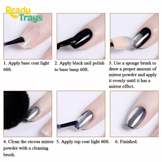 Lime Green Mirror Chrome Nail Powder – Mirror Effect Pigment Glitter for Manicure