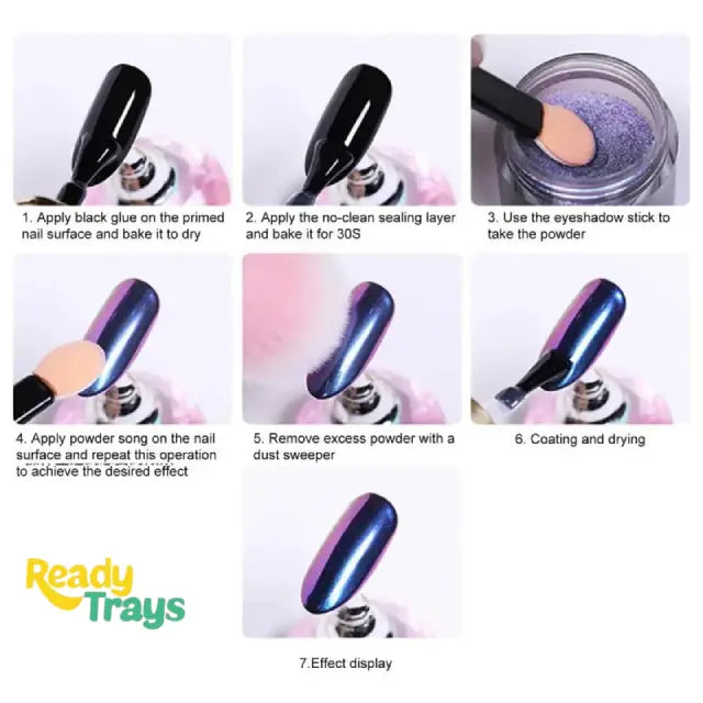 Chameleon Dipping Nail Powder | Glitter Dust Chrome Mirror Powder for Nail Art & Manicure | 10g