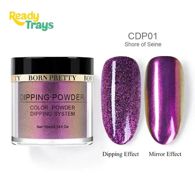 Chameleon Dipping Nail Powder | Glitter Dust Chrome Mirror Powder for Nail Art & Manicure | 10g