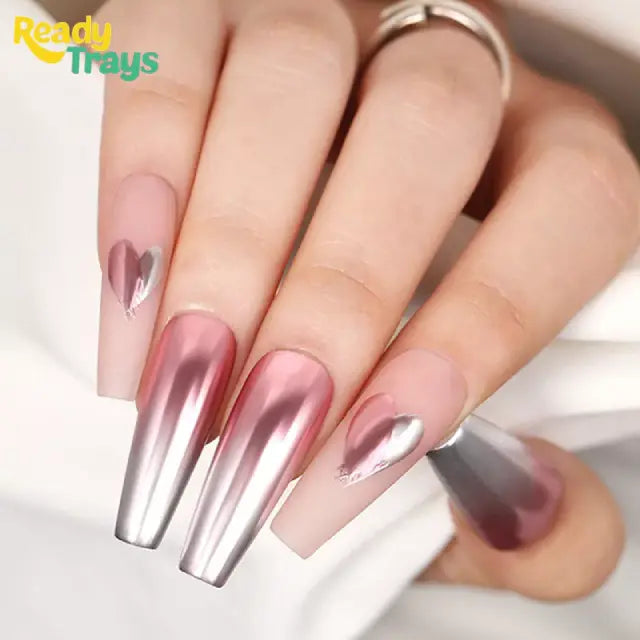 Rose Pink Chrome Nail Powder | Metallic Mirror Effect for Gel Nails | Born Pretty Nichole Diary | 0.3g