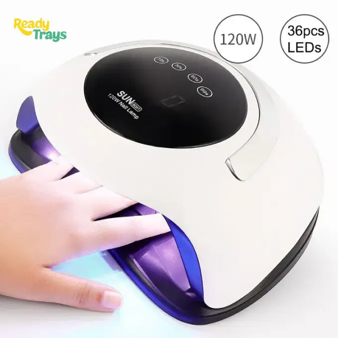 SUN UV LED Nail Lamp 120W | Professional Gel Nail Dryer with Fast Curing | SUN BQ5T