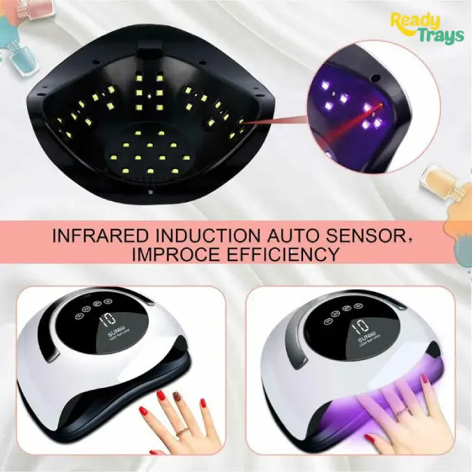 SUN UV LED Nail Lamp 120W | Professional Gel Nail Dryer with Fast Curing | SUN BQ5T
