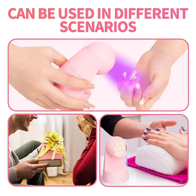 MINI UV LED Nail Lamp | Compact Nail Dryer for Gel Polish | Salon-Quality Manicure & Pedicure at Home