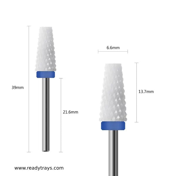 Umbrella Ceramic Nail Drill Bit – 3/32" Shank (Ceramic, Fine/Medium Grit) – Fast Removal of Acrylic or Hard Gel for Manicure & Pedicure | Ideal for Professionals & Beginners